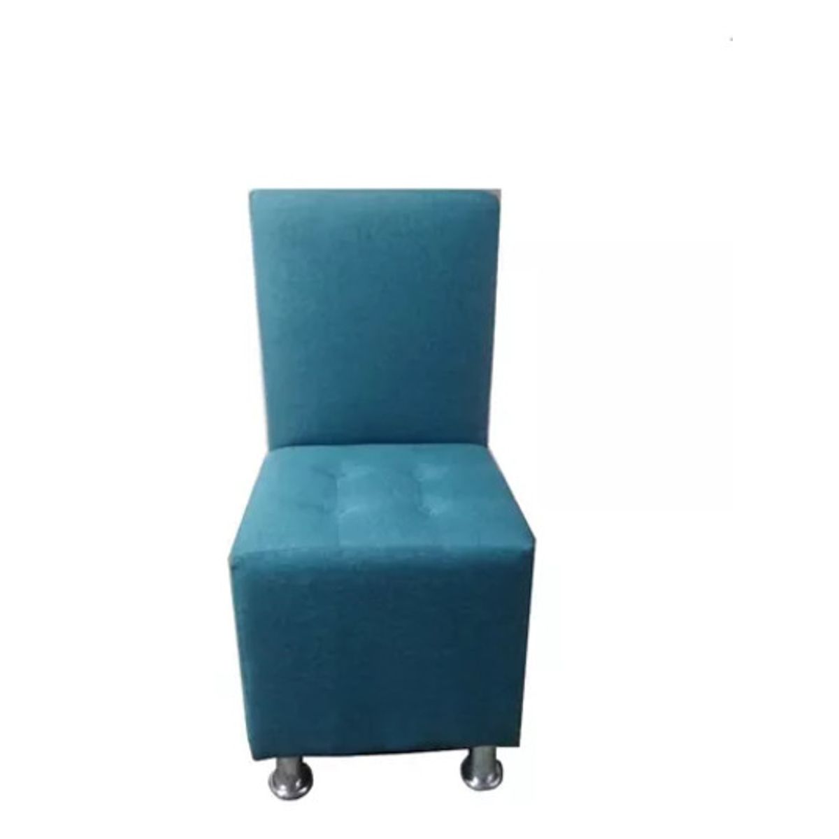 DISEÑOS RAMONA'S - Puff Con Espaldar 40x40 Azul