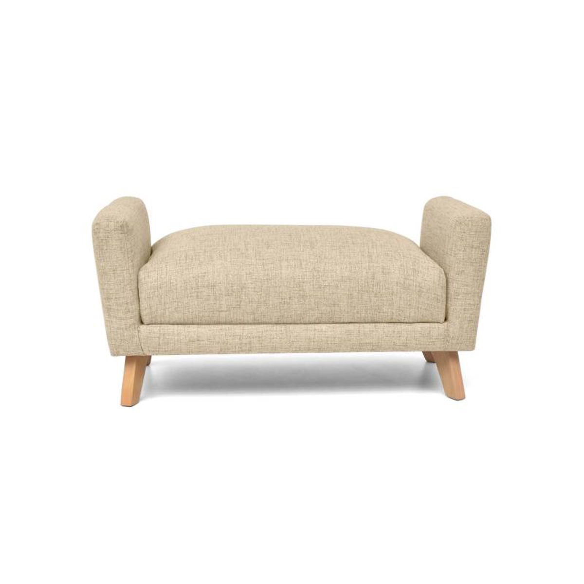 DISEÑOS RAMONA'S - Banca Con Brazos 100x40x45 Beige Tela