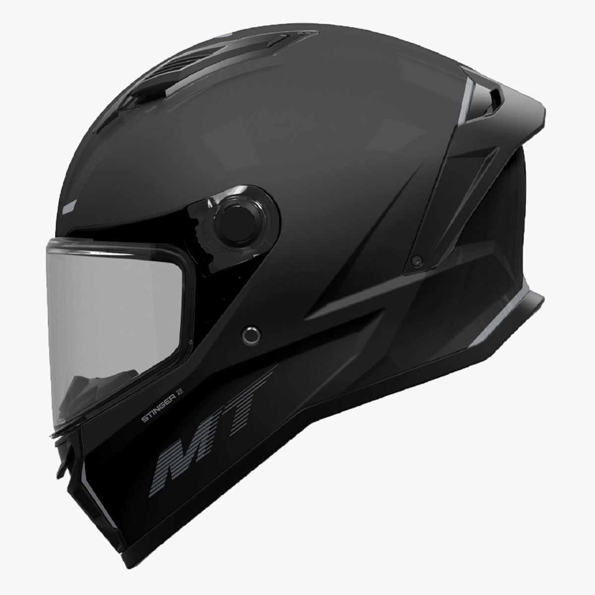 MT HELMETS - CASCO MOTO MT STINGER 2 CERTIFICAD ECE2206 NEGRO MATE TLL XL