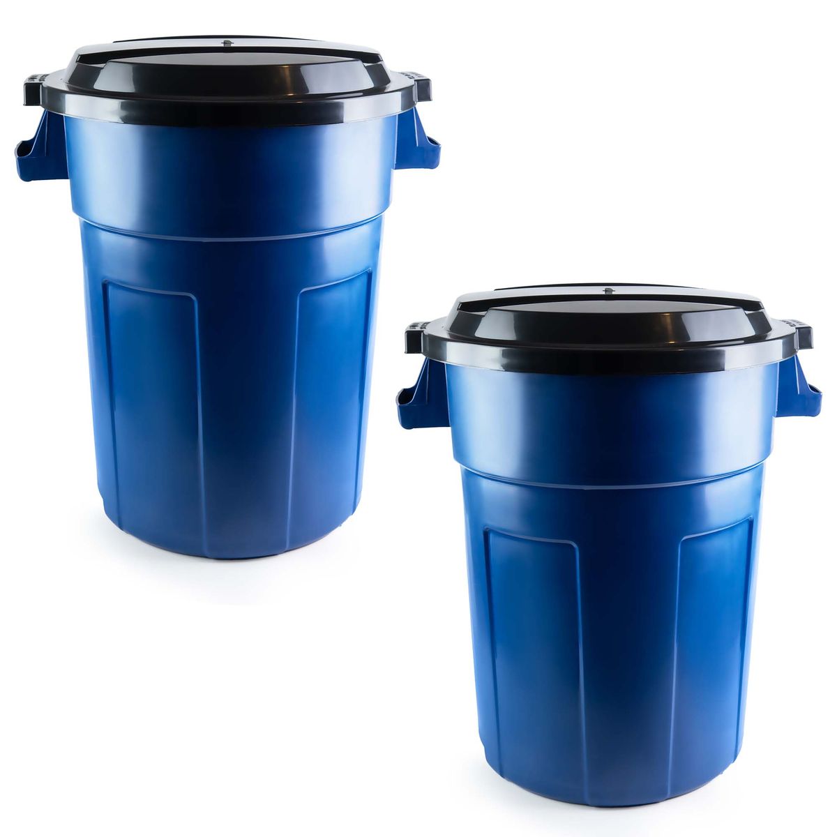 ENERGY PLUS - Kit X2 Canecas Tanque Grande Multiuso Plástica 70L con Tapa
