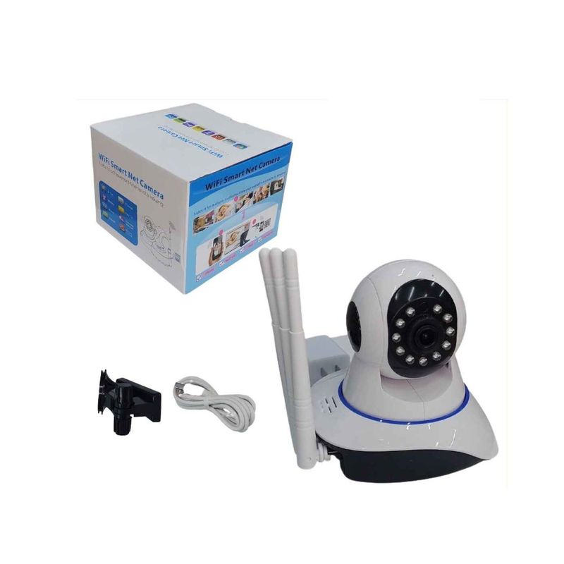 GENERICO - Camara De Seguridad Robotica Con Wifi 3 Antenas Q5X