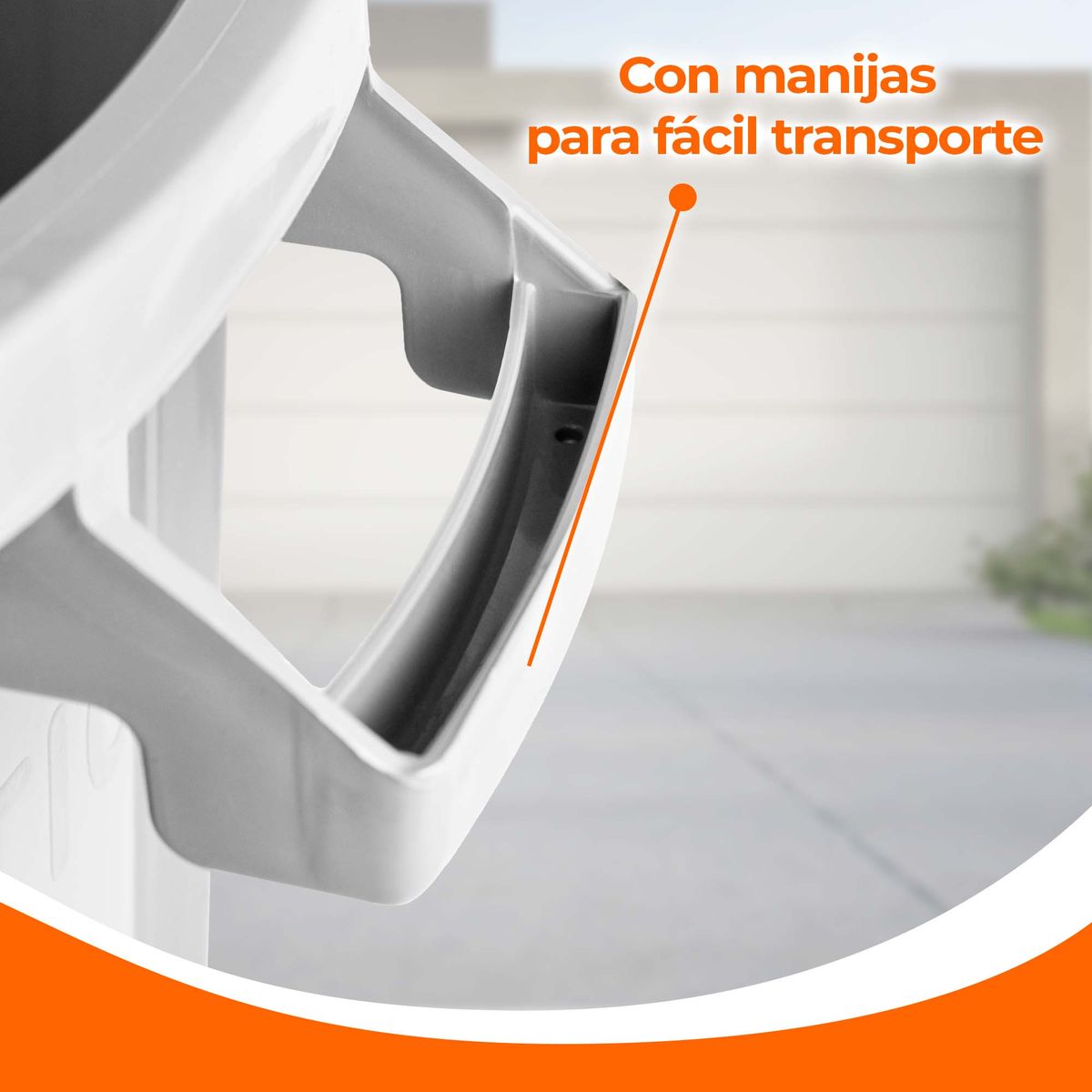 ENERGY PLUS - Caneca Tanque Grande Multiuso Plástica 70L con Tapa y Manija