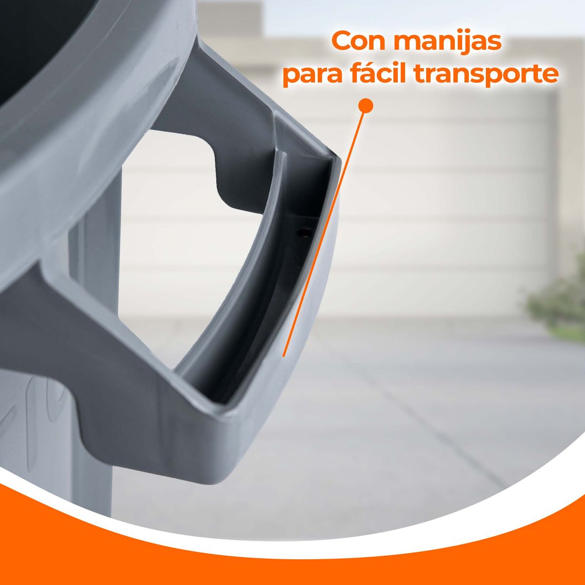ENERGY PLUS - Caneca Tanque Grande Multiuso Plástica 70L con Tapa y Manija