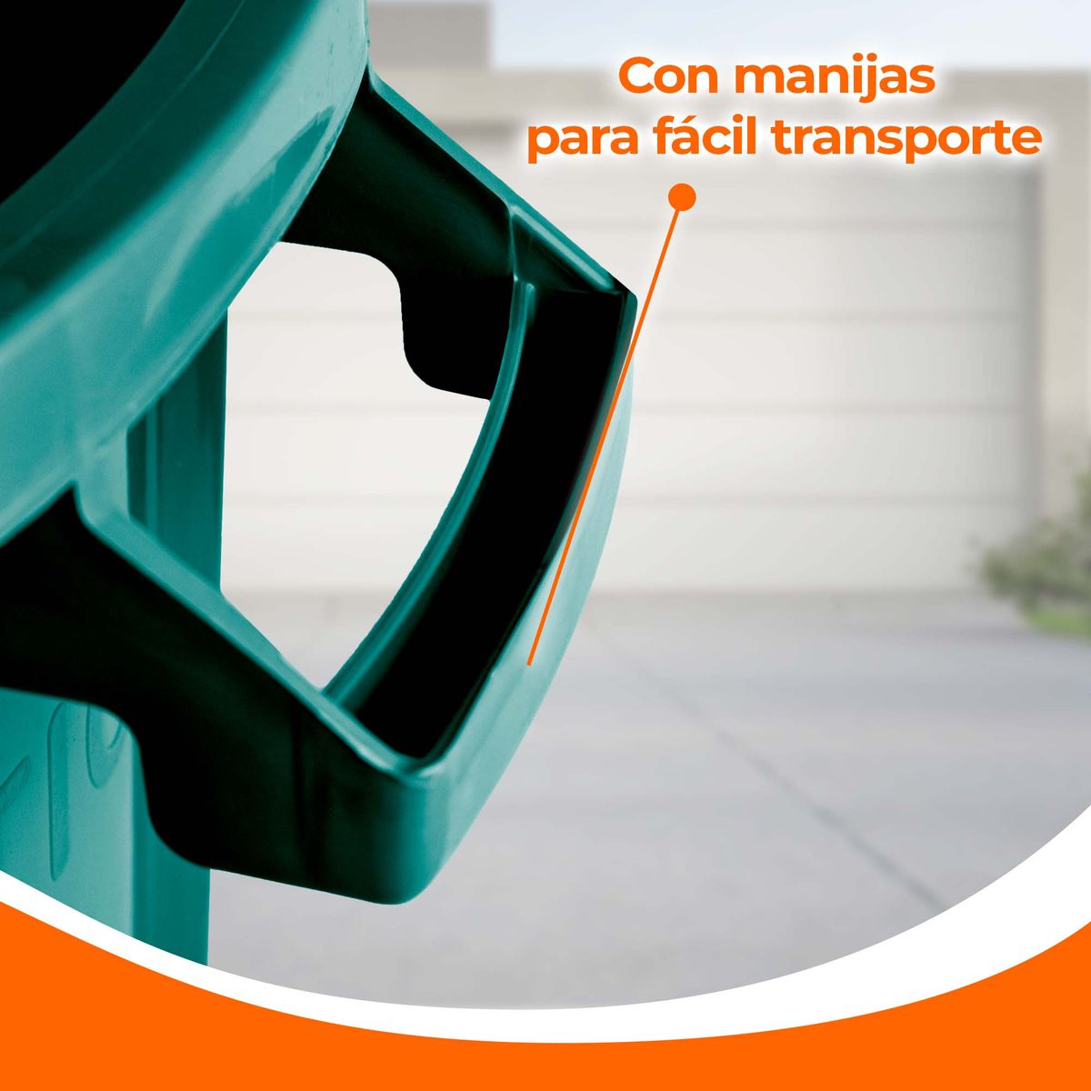 ENERGY PLUS - Caneca Tanque Grande Multiuso Plástica 70L con Tapa y Manija