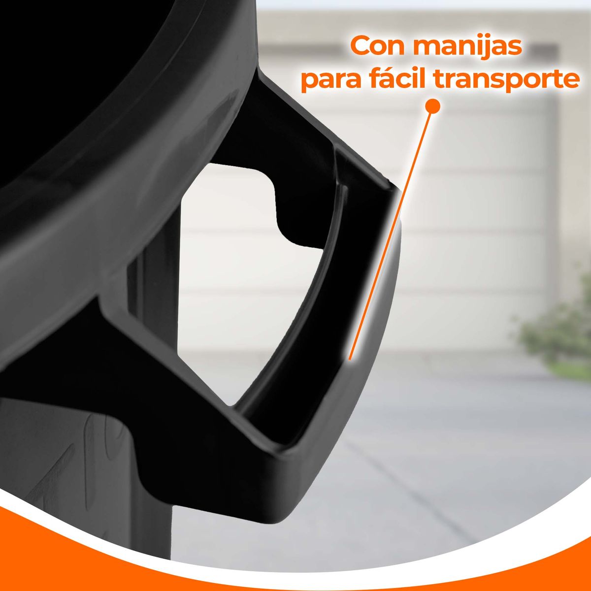 ENERGY PLUS - Caneca Tanque Multiuso Plástico 50 Litros con Tapa y Manijas