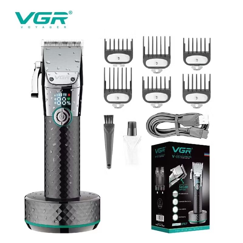 VGR - Maquina De Corte De Pelo Inalambrica Vgr V-682 Con Base