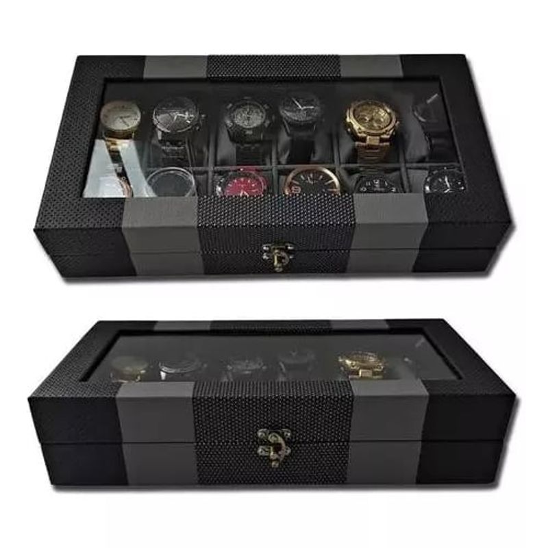 GENERICO - CAJA ORGANIZADORA DE RELOJES x 12