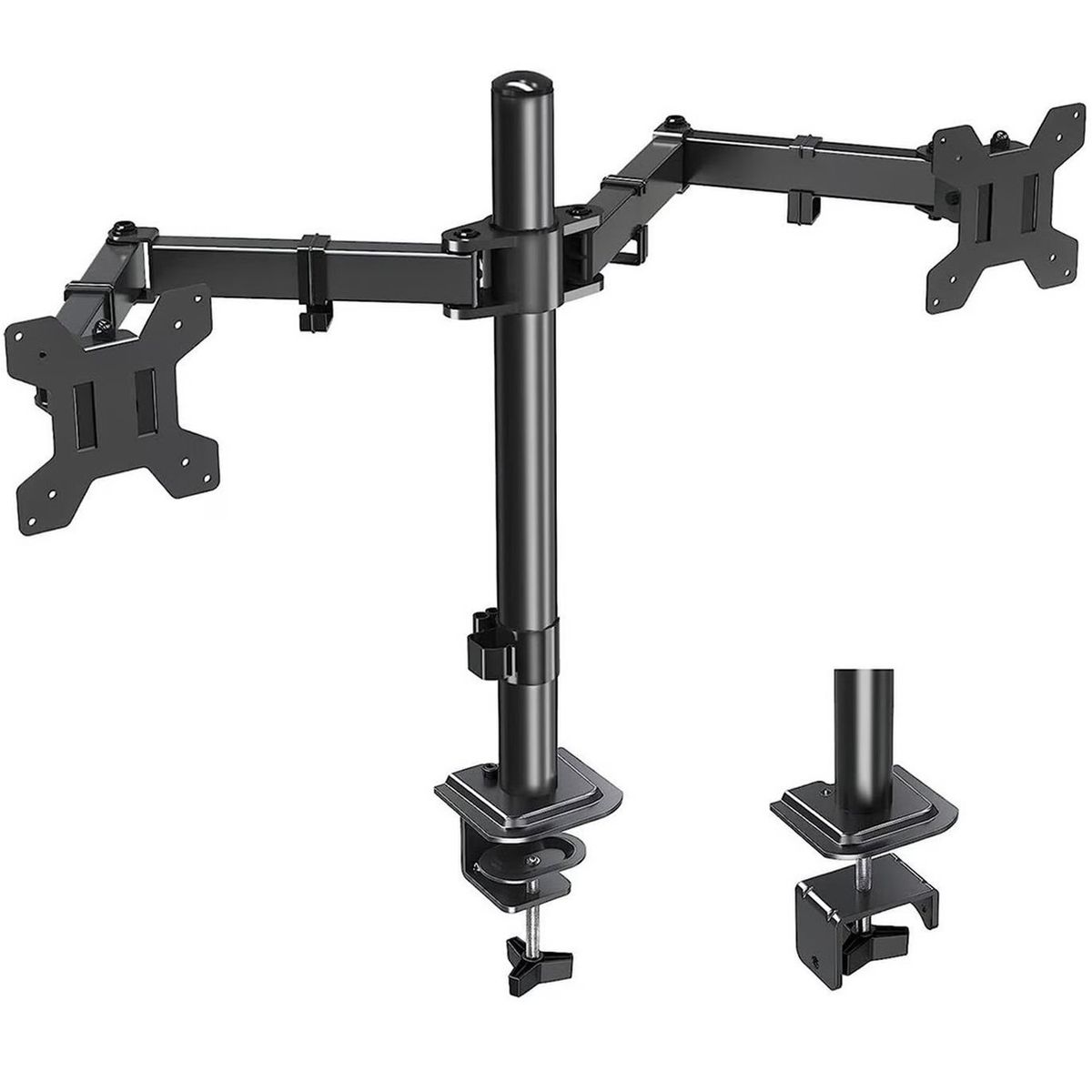 ONE PIXEL - Brazo Soporte Doble Para 2 Monitores One Pixel Base Escritorio