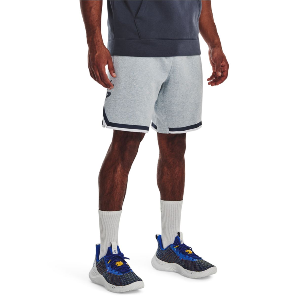 UNDER ARMOUR - Short Azul Hombre CURRY FLEECE 9 SHO 1374302-465-BIV UNDER ARMOUR.