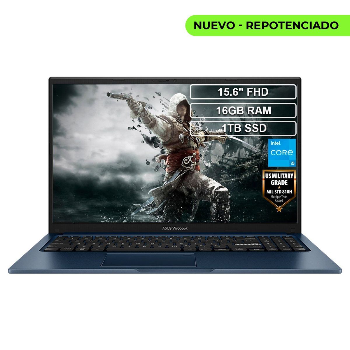 ASUS - Portátil Asus X1504ZA Core i5 1235U 16gb 1TB 15 FHD IPS VIVOBOOK