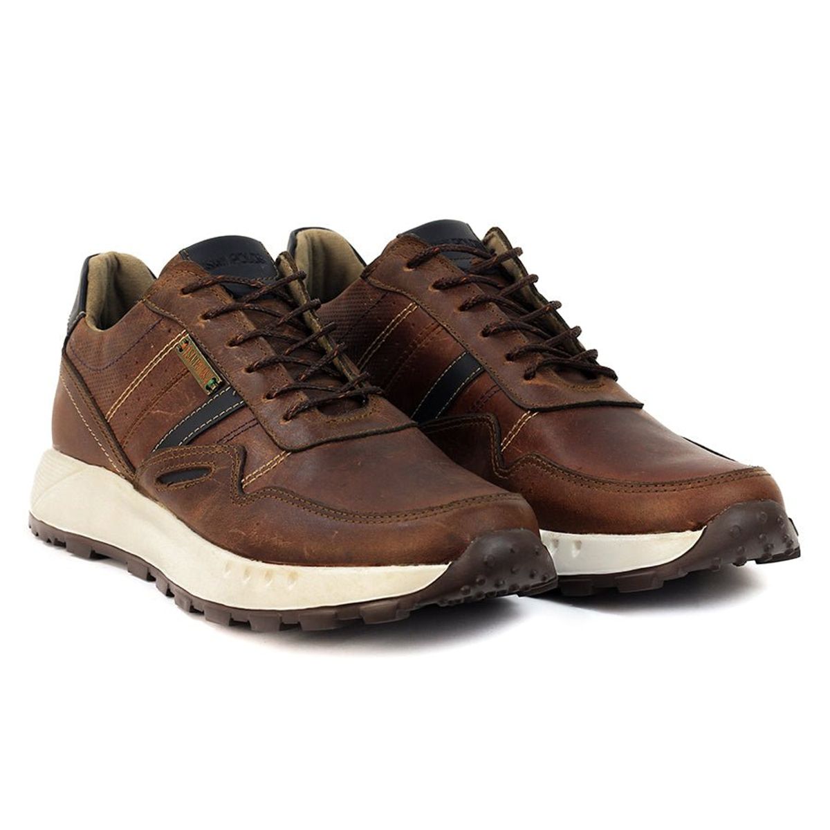 SAN POLOS - Zapatos San Polos Sneakers Hombre 3531 Coñac