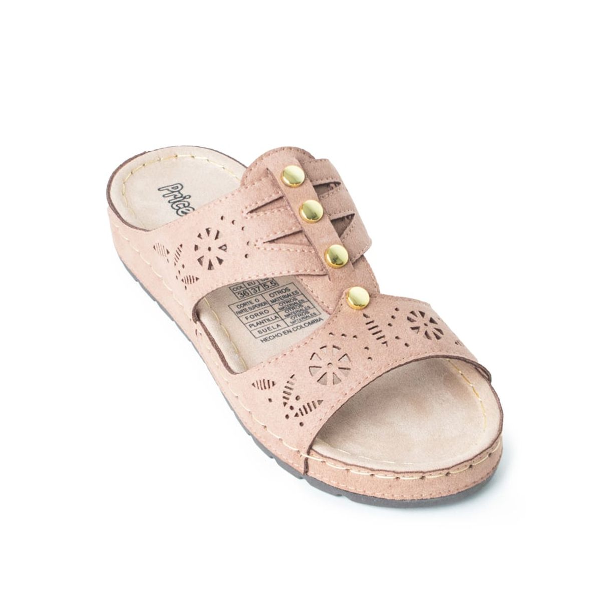 PRICE SHOES - Price shoes Sandalia Plana Mujer 162482COCOA