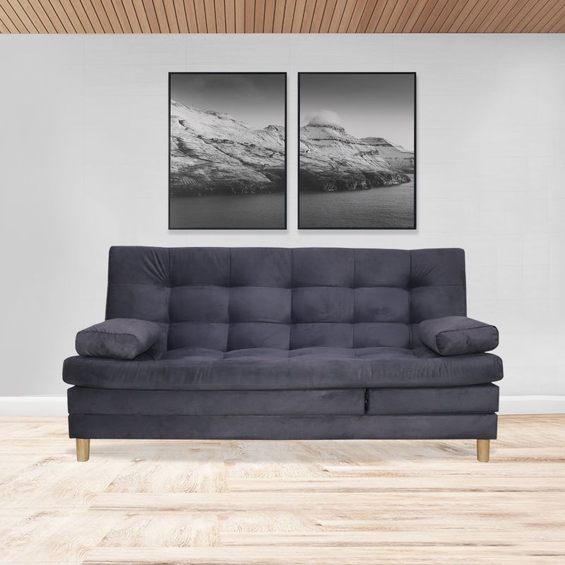 GENERICO - Sofacama Bieri 5 posiciones Reclinable Gris