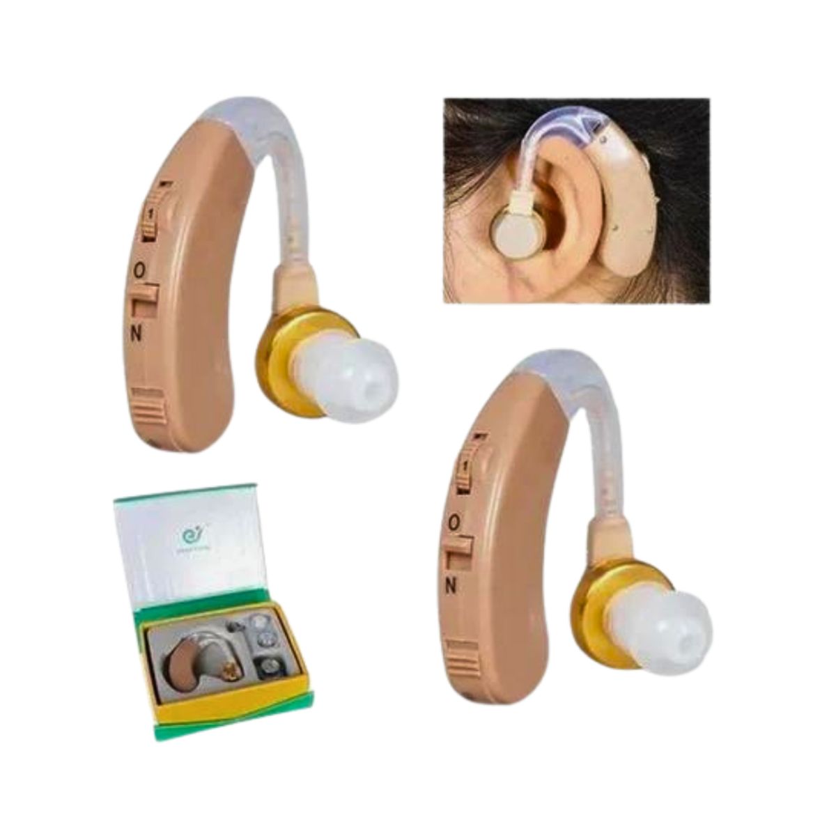 GENERICO - Amplificador De Sonido Para Oído Audífono Inalámbrico A Pila