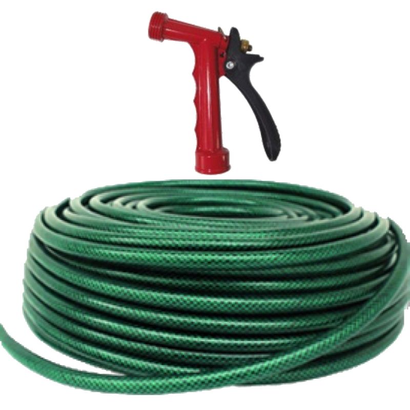 SWAN - Manguera jardin 30 Mts +Acoples Pistola Jardin Vehiculo Hidrolavadora