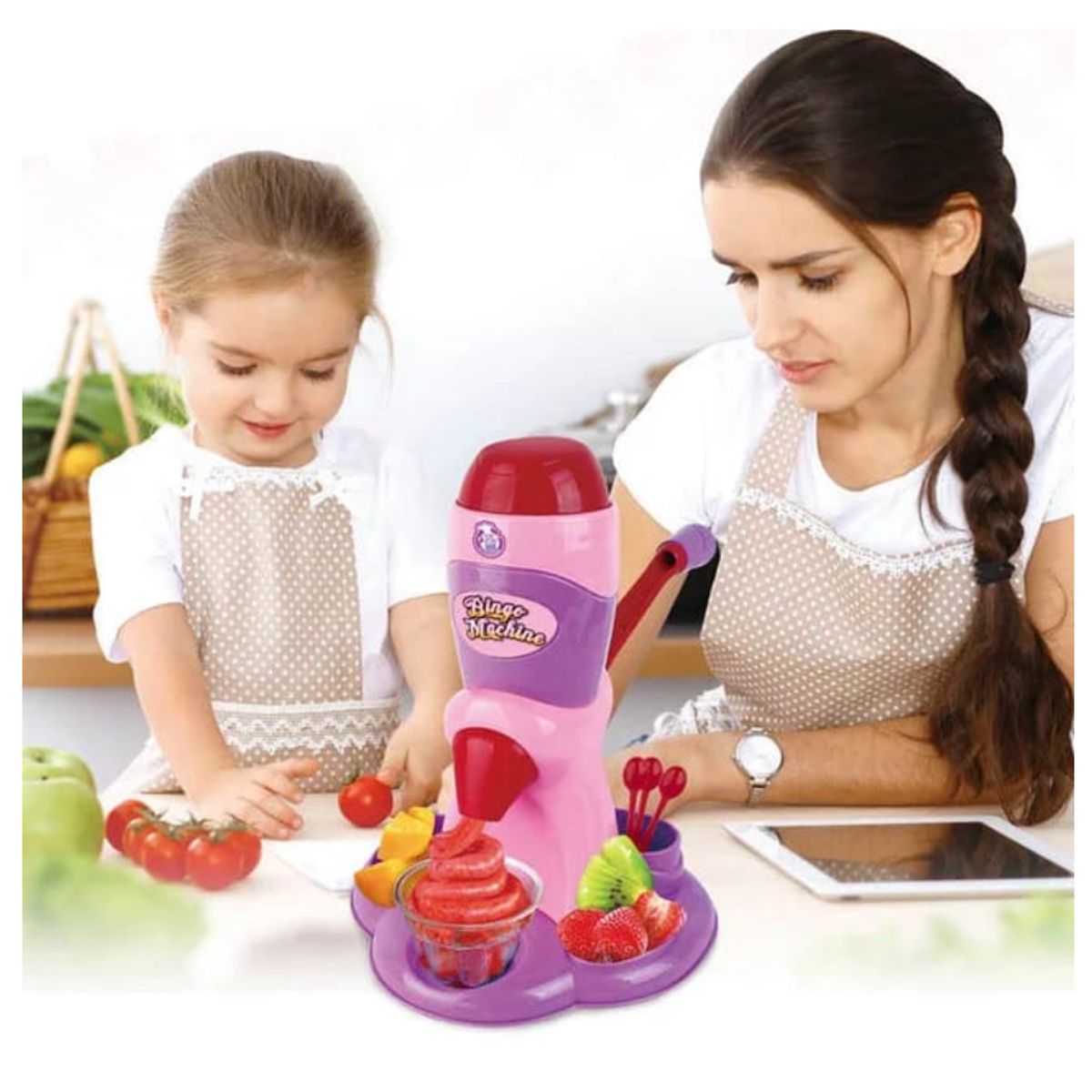 MARKET TOYS - Maquina Infantil Para Hacer Helados