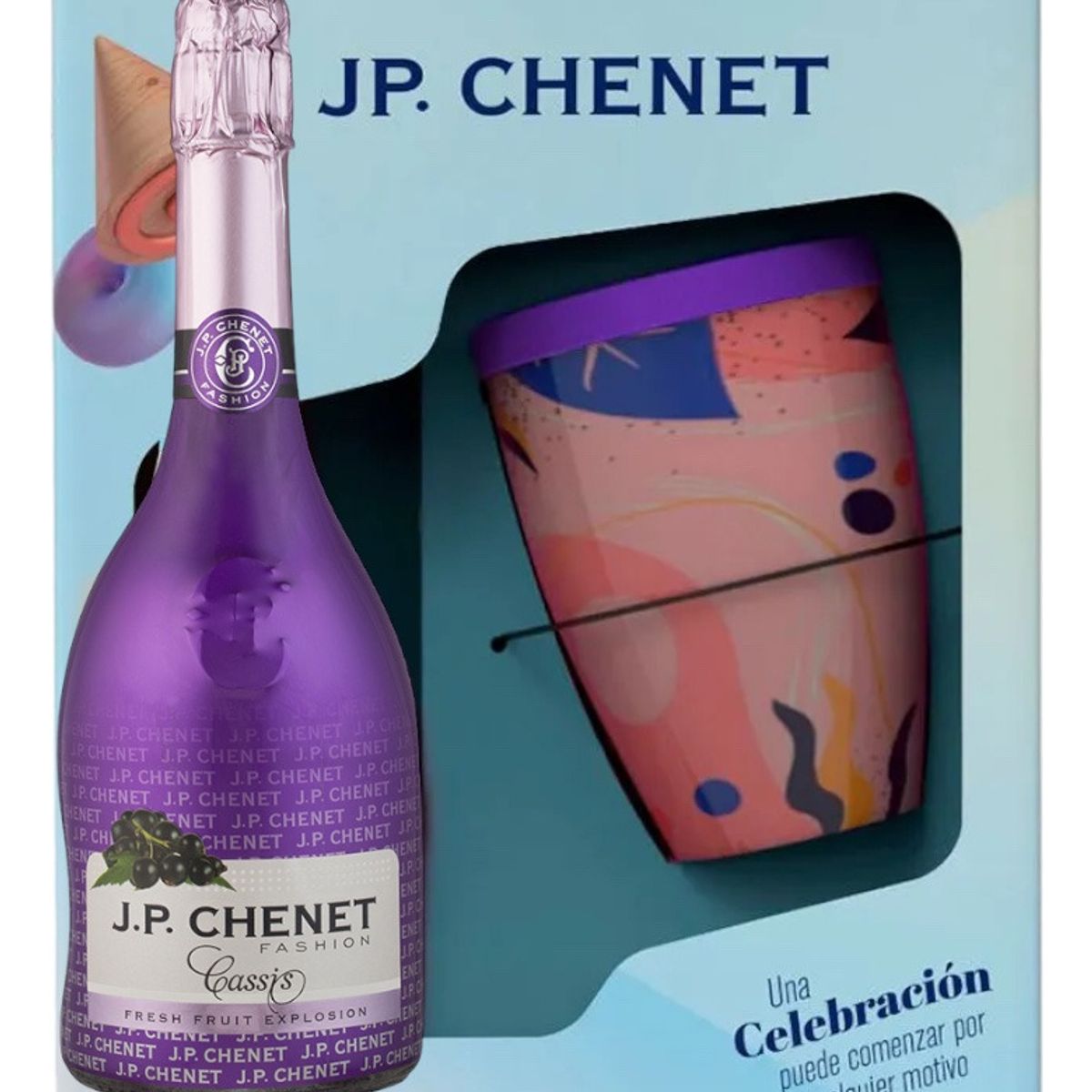 JP CHENET - Estuche Vino Espumoso Jp Chenet + Vaso Mug