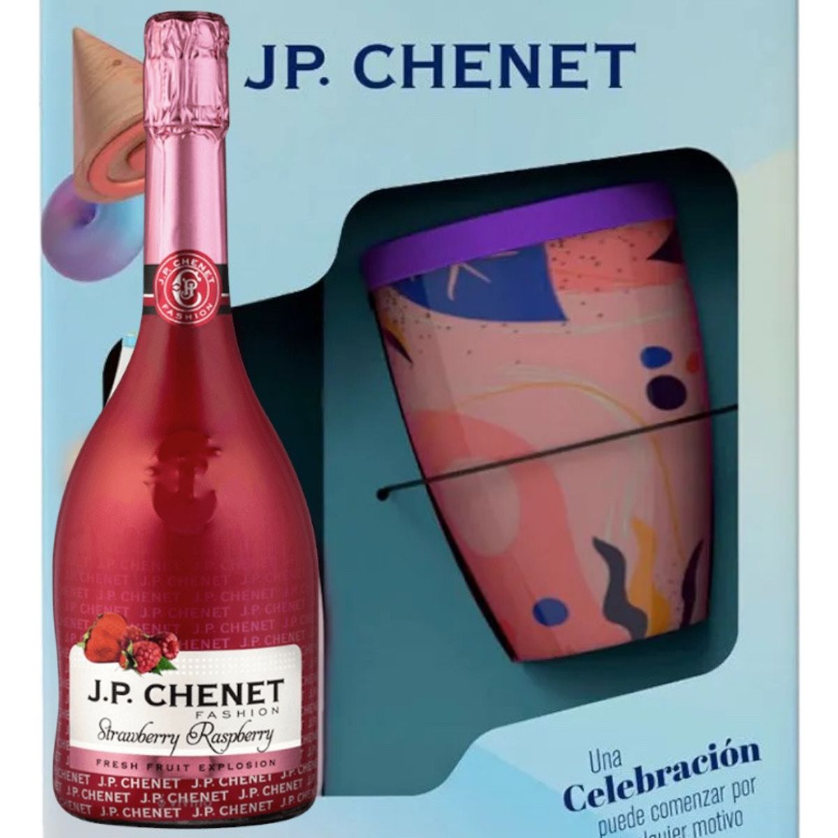 JP CHENET - Estuche Vino Espumoso Jp Chenet + Vaso Mug