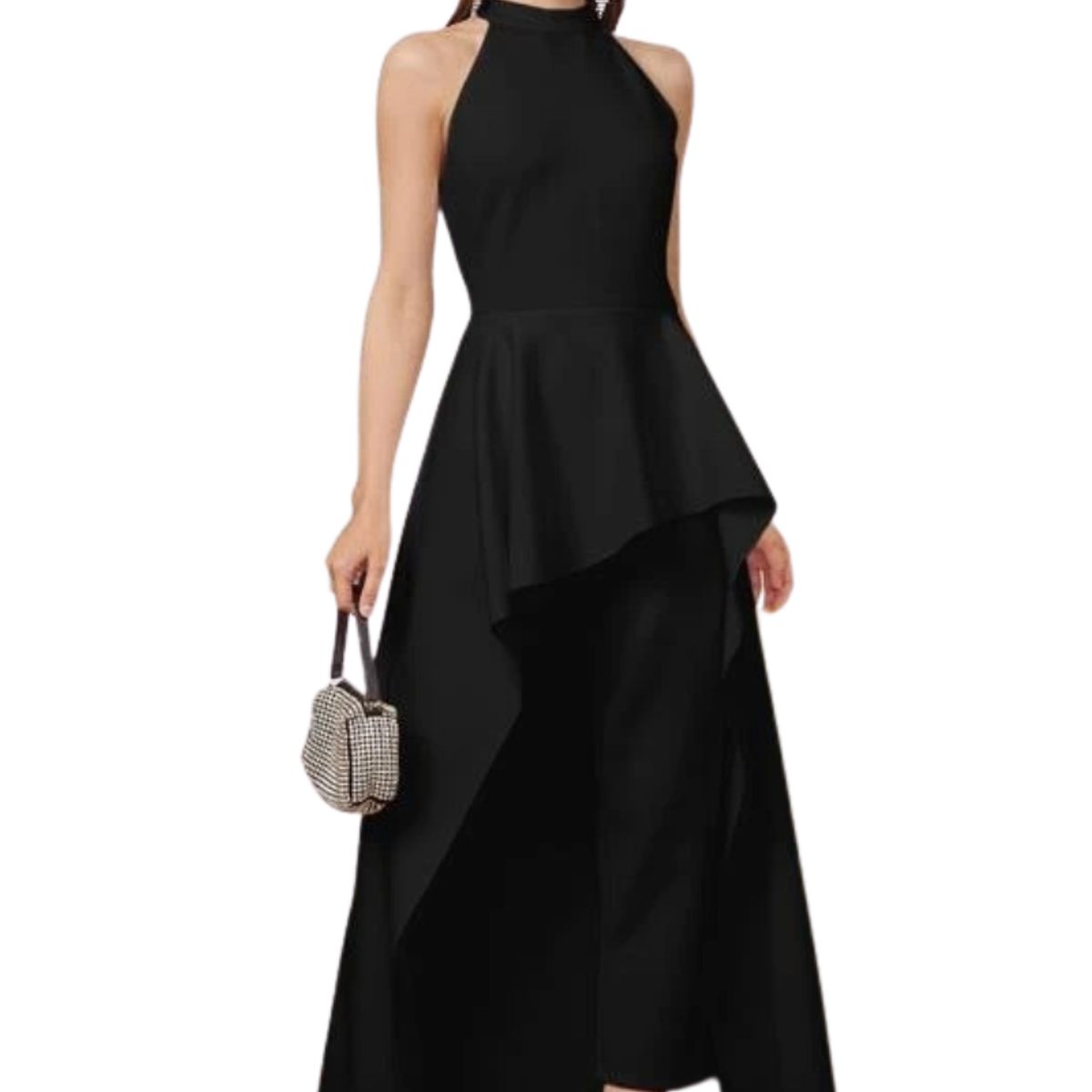 NEGRELI - CONJUNTO DE BLUSA  ASIMETRICA Y PANTALON NEGRELI, REF-3049