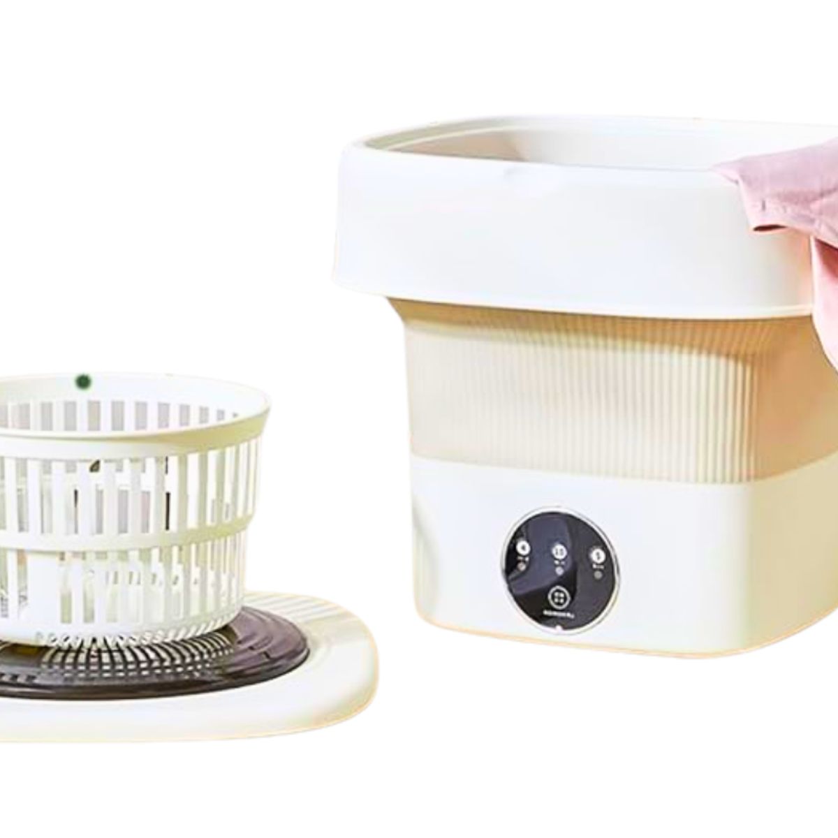 GENERICO - Mini Lavadora Portátil Plegable con Temporizador