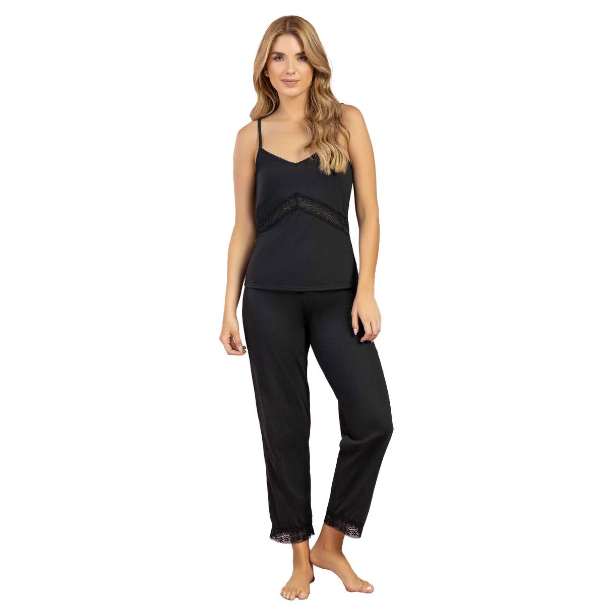 FORMAS INTIMAS - Pijama Mujer Negro FI 102531