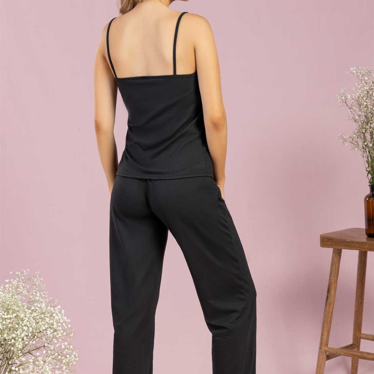 FORMAS INTIMAS - Pijama Mujer Negro FI 102531