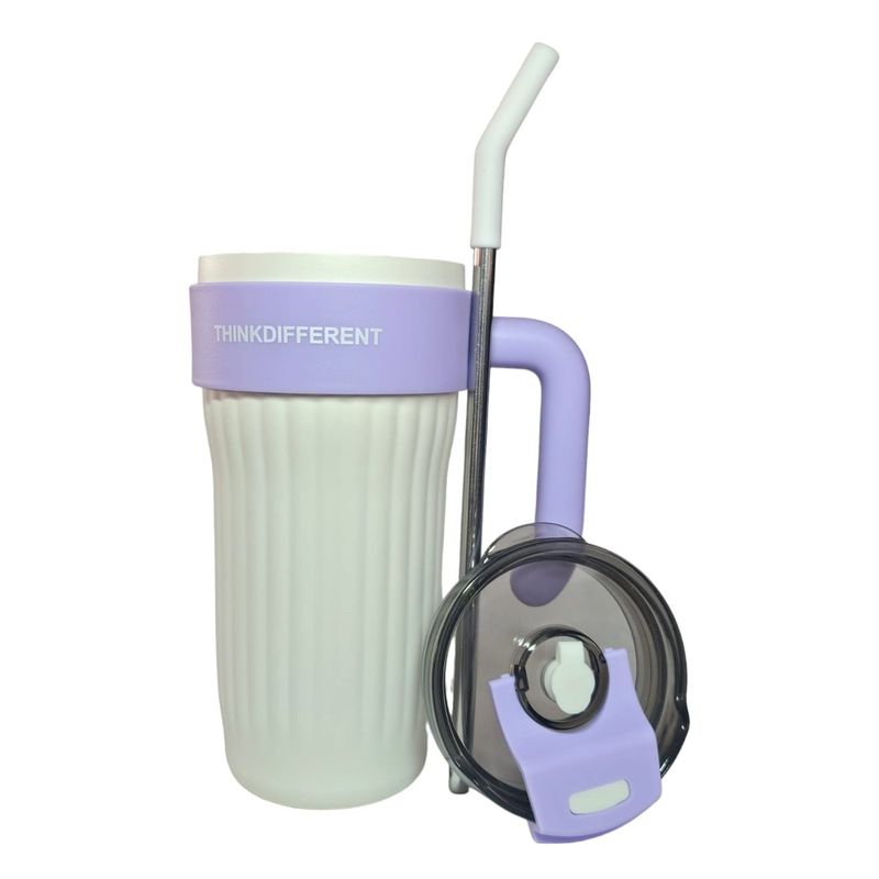 GENERAL - Termo Pitillo 860ML Acero Inoxidable Blanco