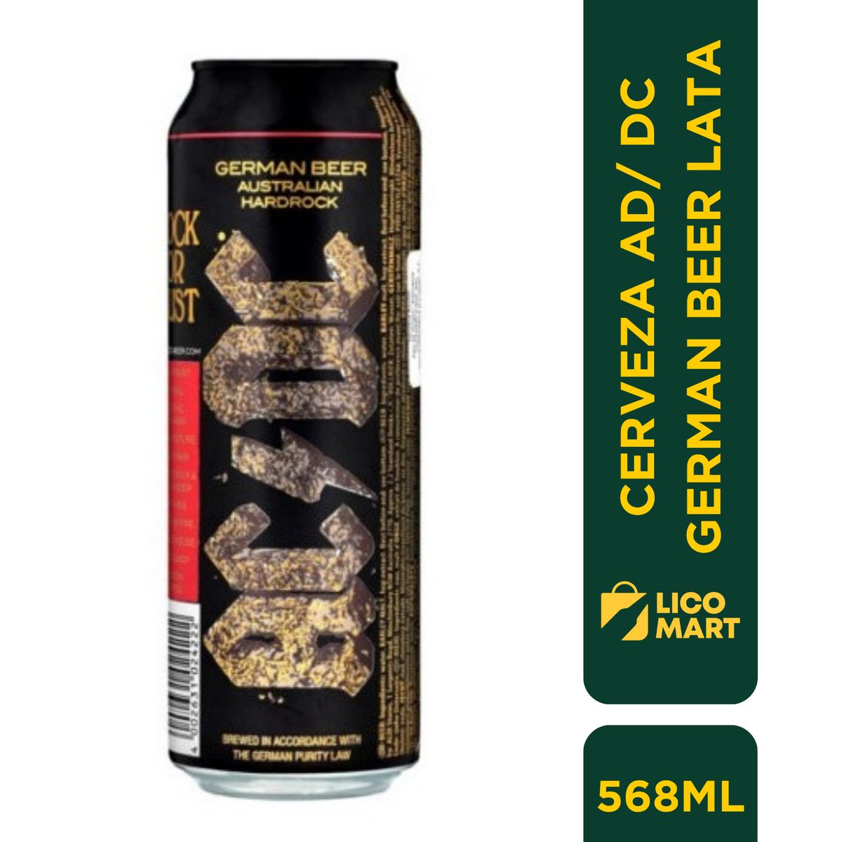 GENERICO - CERVEZA AC/DC ROCK OR BUST 586 ML