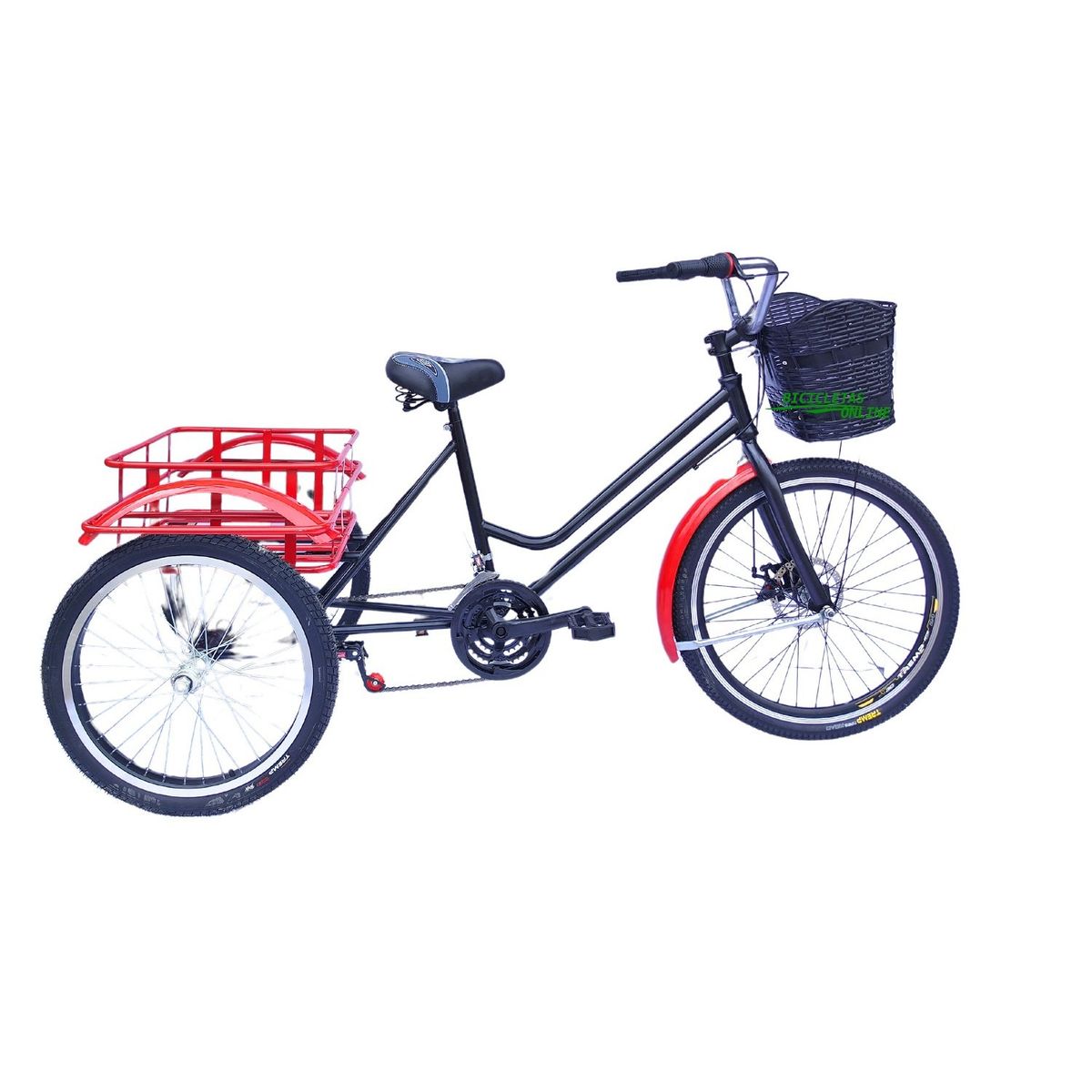 SFORZO - Triciclo Para Adulto Sforzo Cambio Delantero Triplato Negro