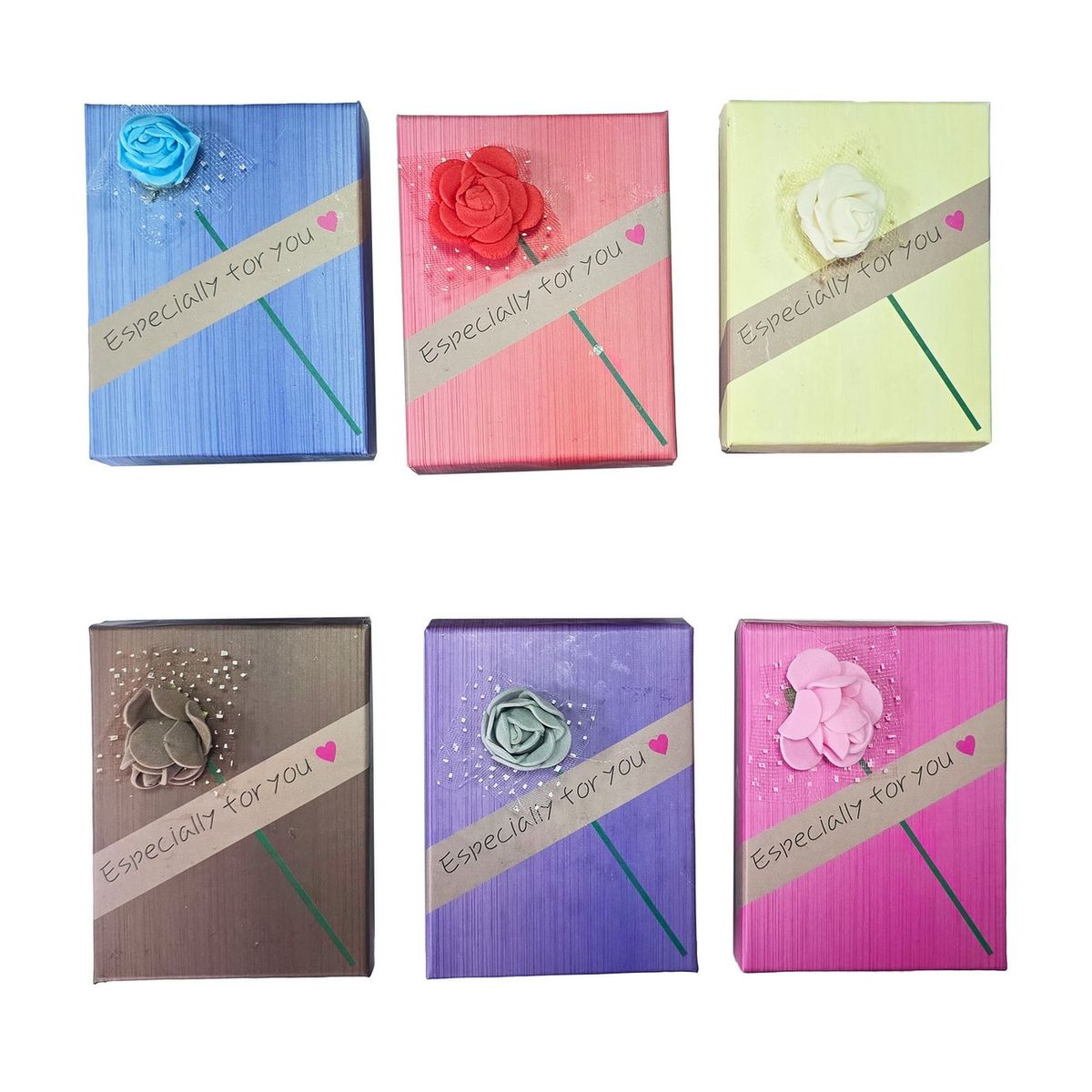 DAYOSHOP - Caja Estuche Collar Aretes Joyas Presentación Regalo X 12 Un