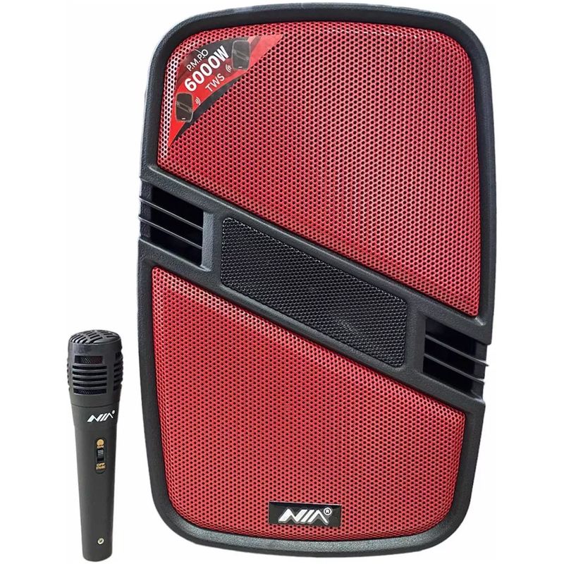 NIA - Cabina Parlante Nia Doble Sonido 6.5 Pulgadas An-2056 Portatil