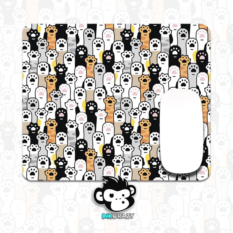 GENERICO - Mouse Pad Patitas Mascotas