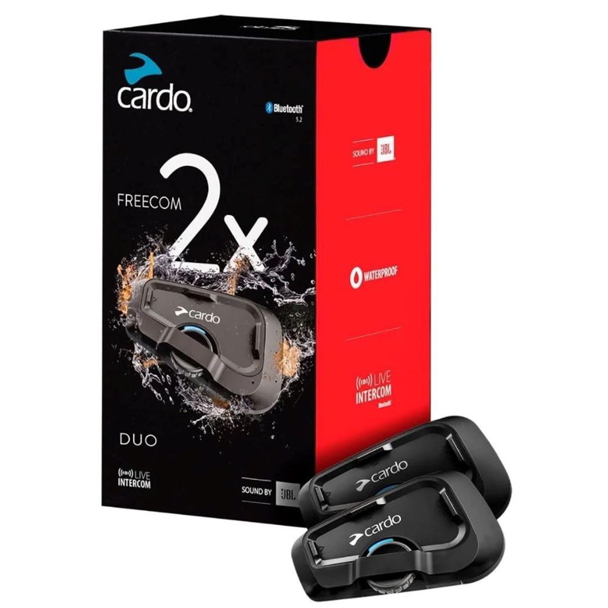 CARDO SYSTEMS - INTERCOMUNICADORES PARA MOTO CARDO FREECOM X2 DUO PACK