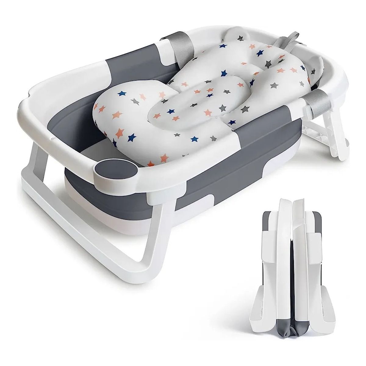 MUNDO BEBE - Bañera Inteligente para Bebés Plegable y con Desagüe