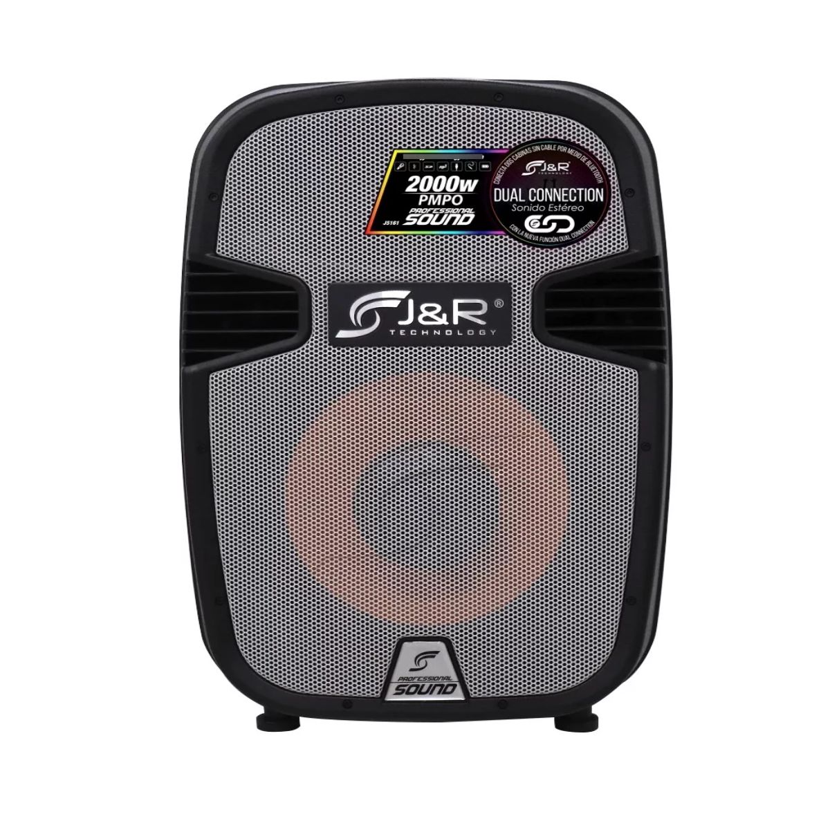 JYR TECHNOLOGY - Cabina De Audio Bluetooth 12 Jyr J5161 + 2microfono - 2000w