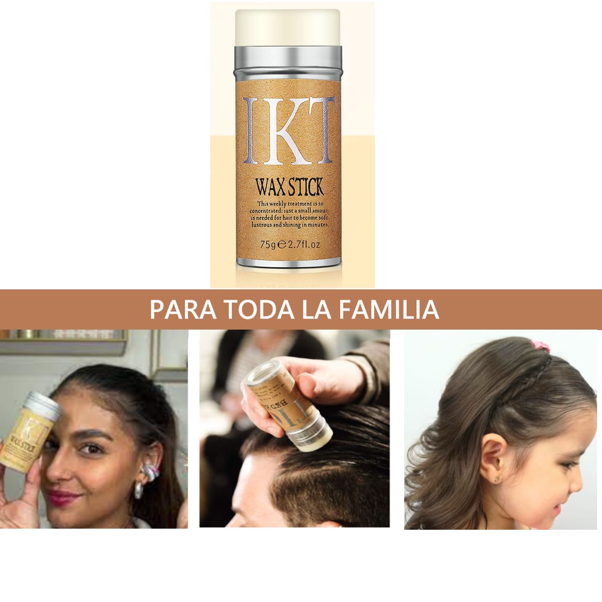 GENERICO - Barra De Cera Fijador De Cabello Moldeador Peinados