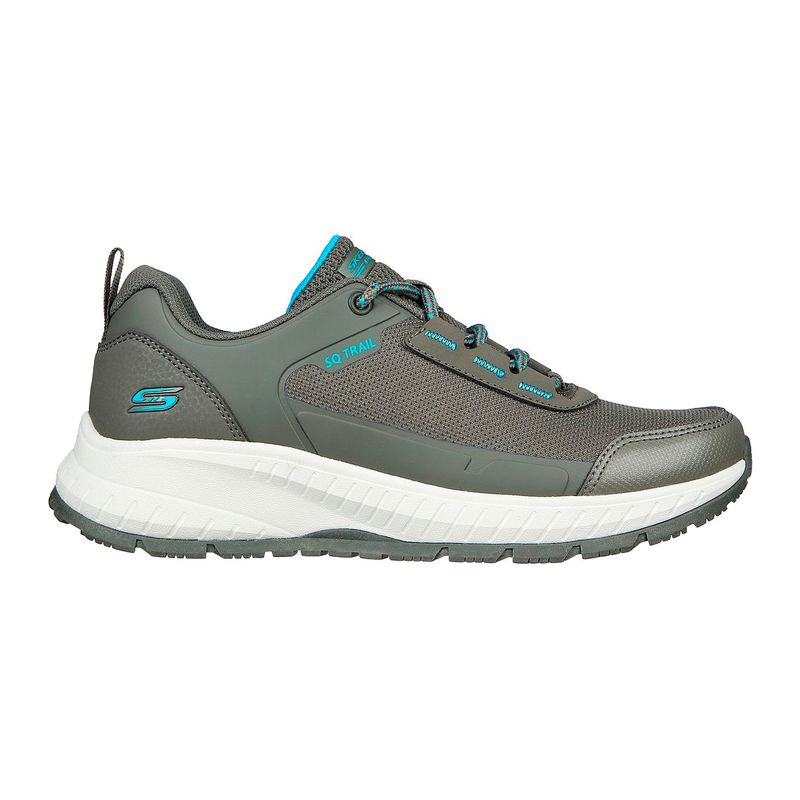 SKECHERS - TENIS SKECHERS VERDE PARA DAMA SK BOBS SQUAD CHAOS TRAIL WAITUP OLIVE