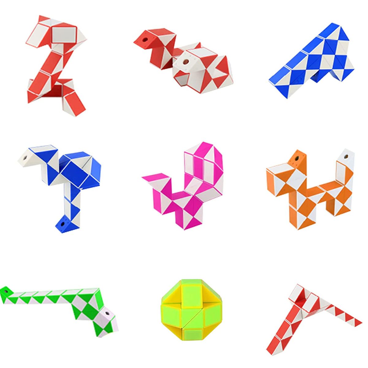 GENERICO - Culebra Snake Mágica Cubo Rubik Didáctica Juguete