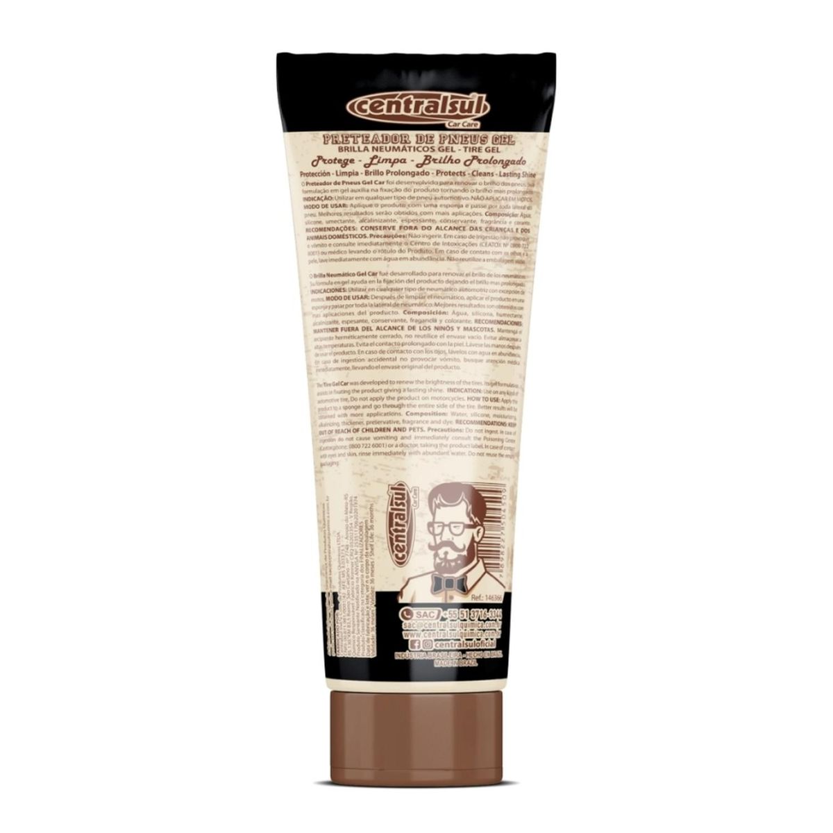 CENTRALSUL - Abrillantador Llantas Gel Centralsul 250gr