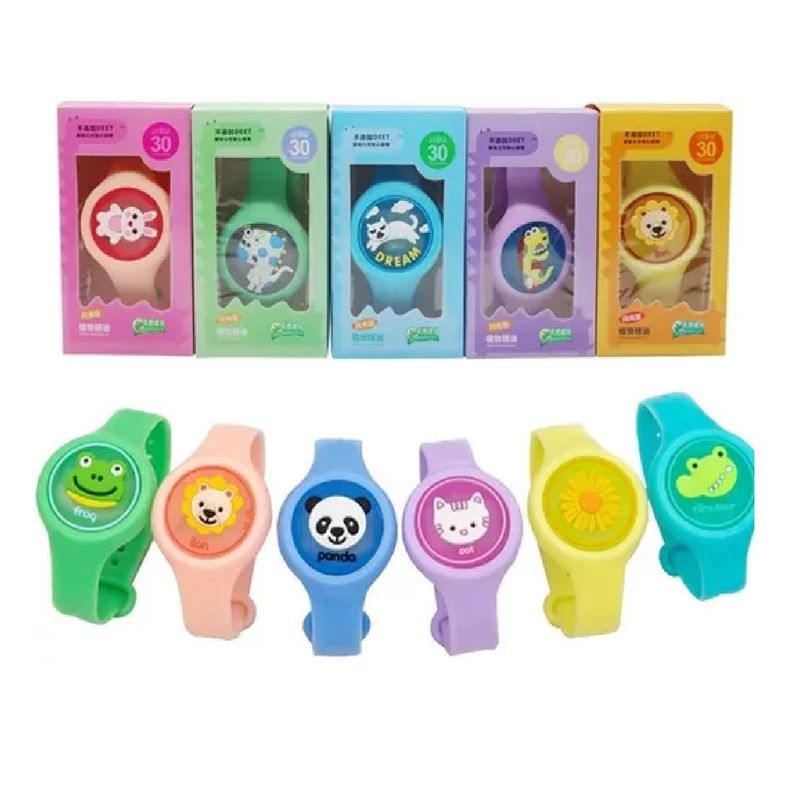 MUNDO BEBE - Manilla Pulsera Repelente antimosquitos x 6 Niña