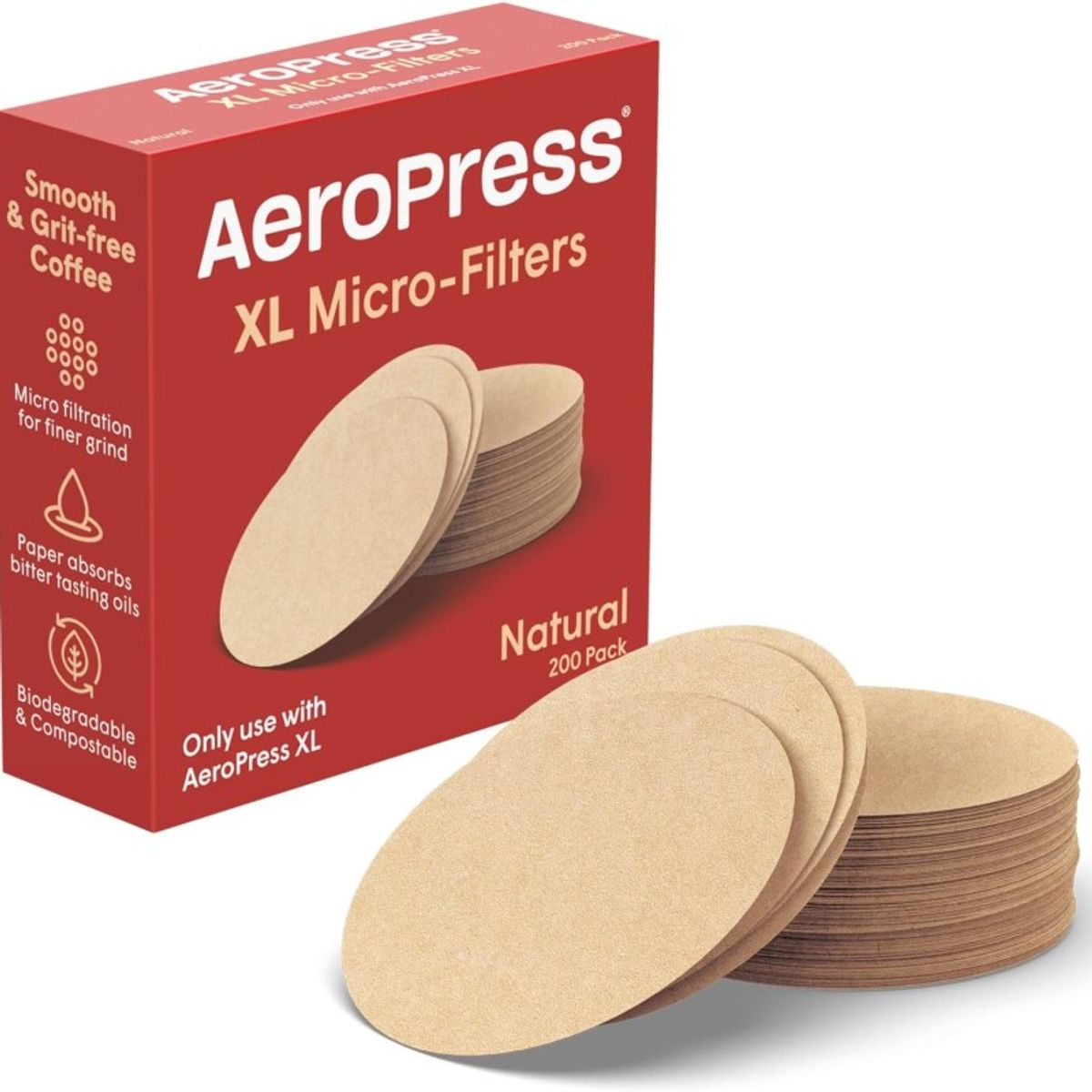 AEROPRESS - Filtros Originales Aeropress Natural X 200 P110-12