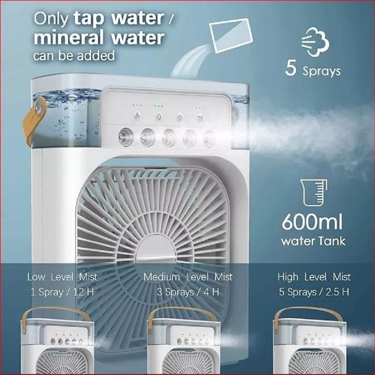CHINT - Aire Acondicionado Portatil Purificador De Ambiente 3 En 1