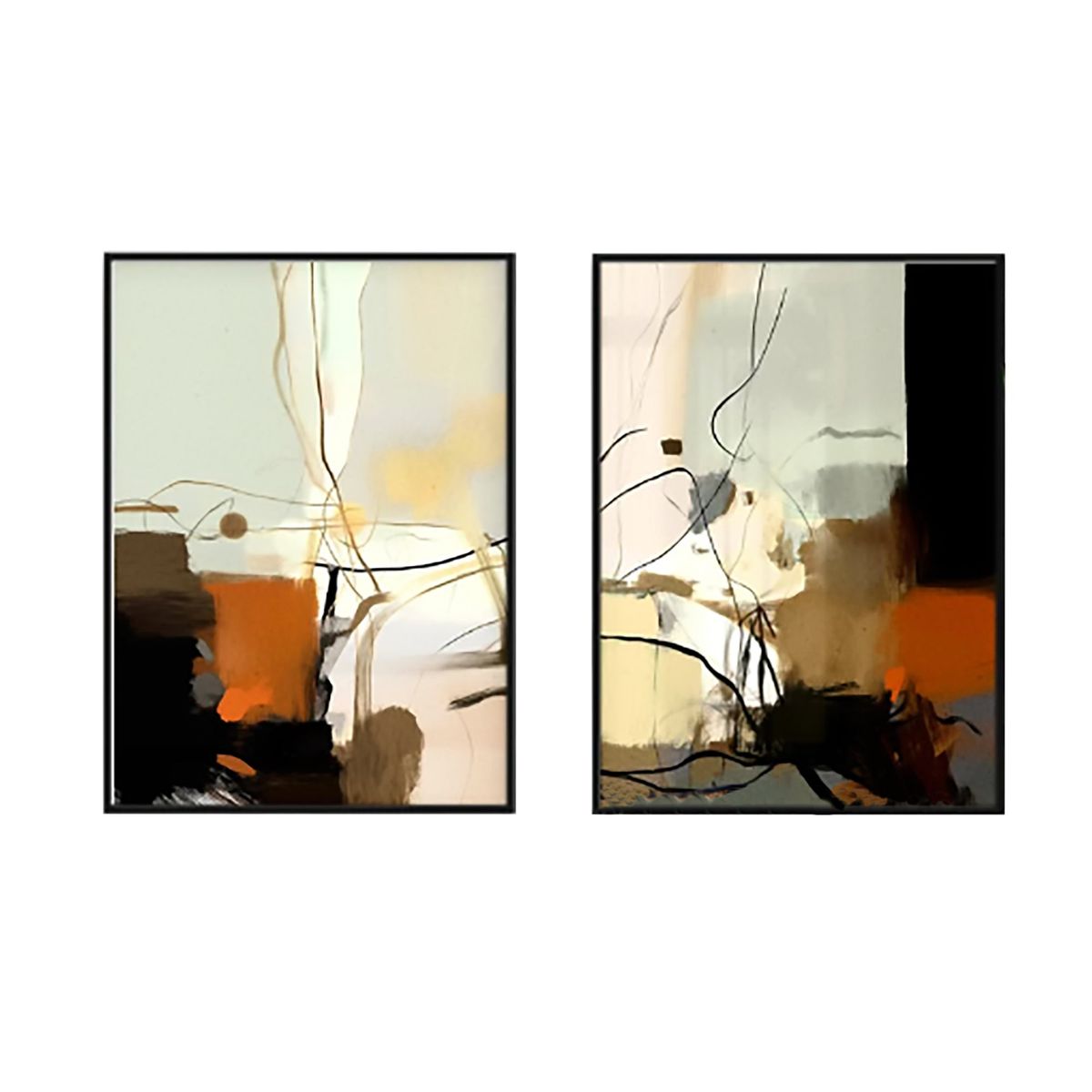 HOMUS - CUADROS DIPTICO ARTE MODERNO