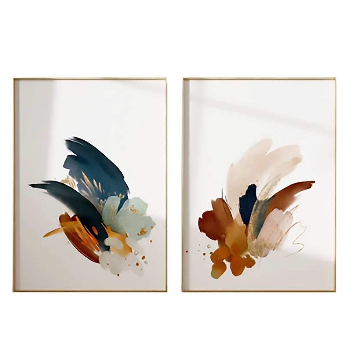 HOMUS - CUADROS DIPTICO ARTE ABSTRACTO MODERNO