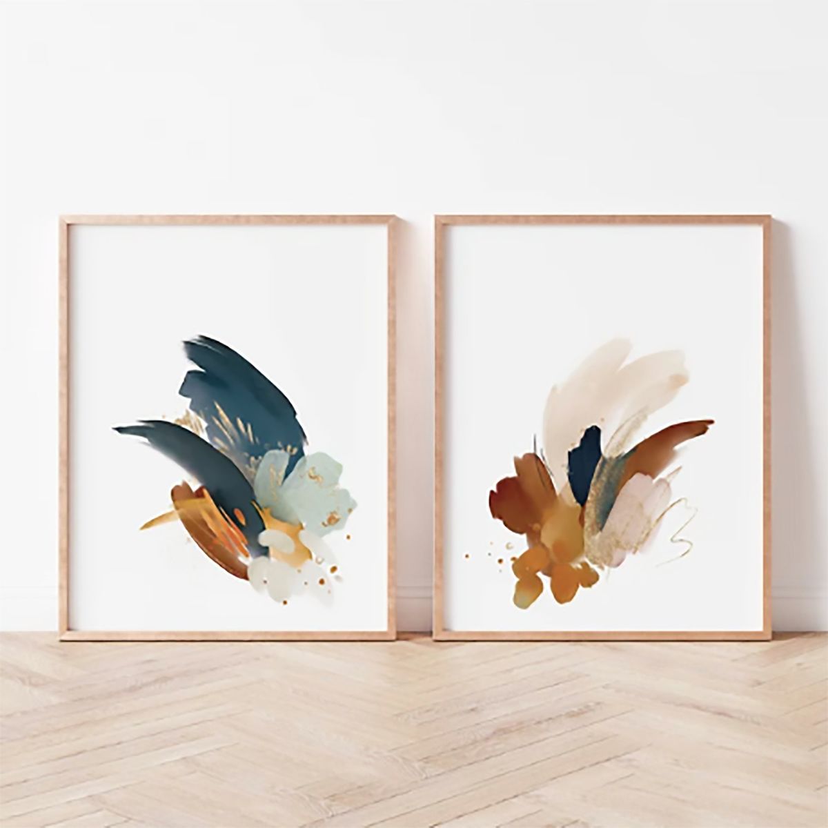 HOMUS - CUADROS DIPTICO ARTE ABSTRACTO MODERNO