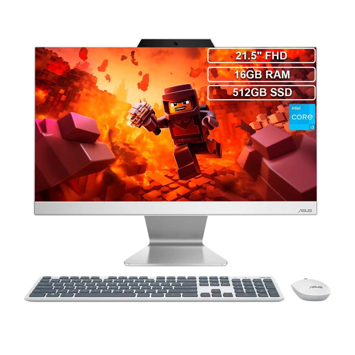 ASUS - Todo en uno Aio Asus A3202 Core i3 1215U 16gb 512GB 22 FHD IPS