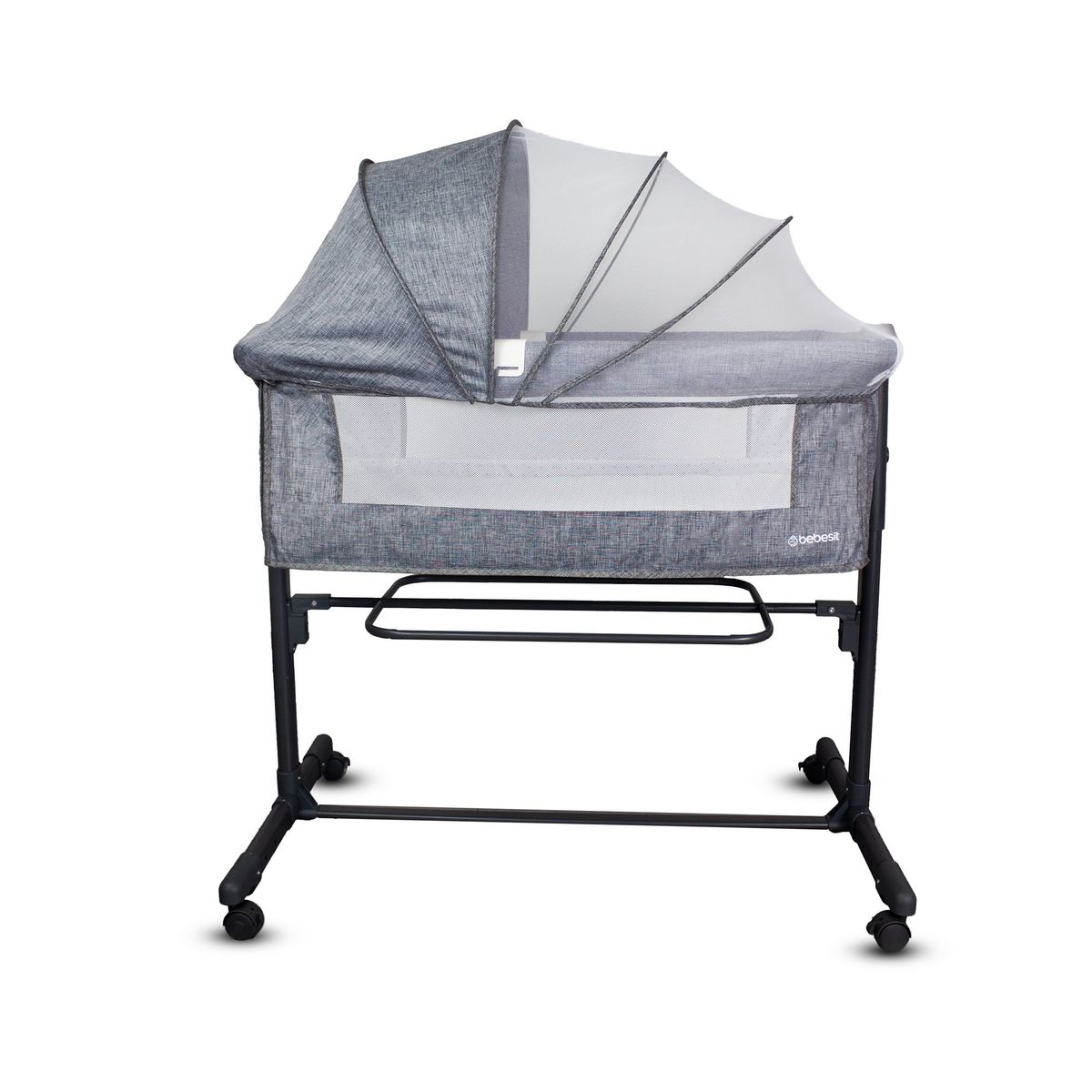 BEBESIT - Cuna Colecho Bebé Side By Side Bebesit Gris Oscuro