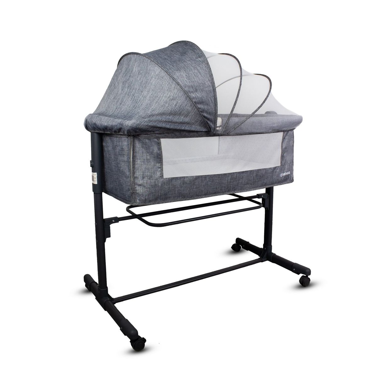 BEBESIT - Cuna Colecho Bebé Side By Side Bebesit Gris Oscuro