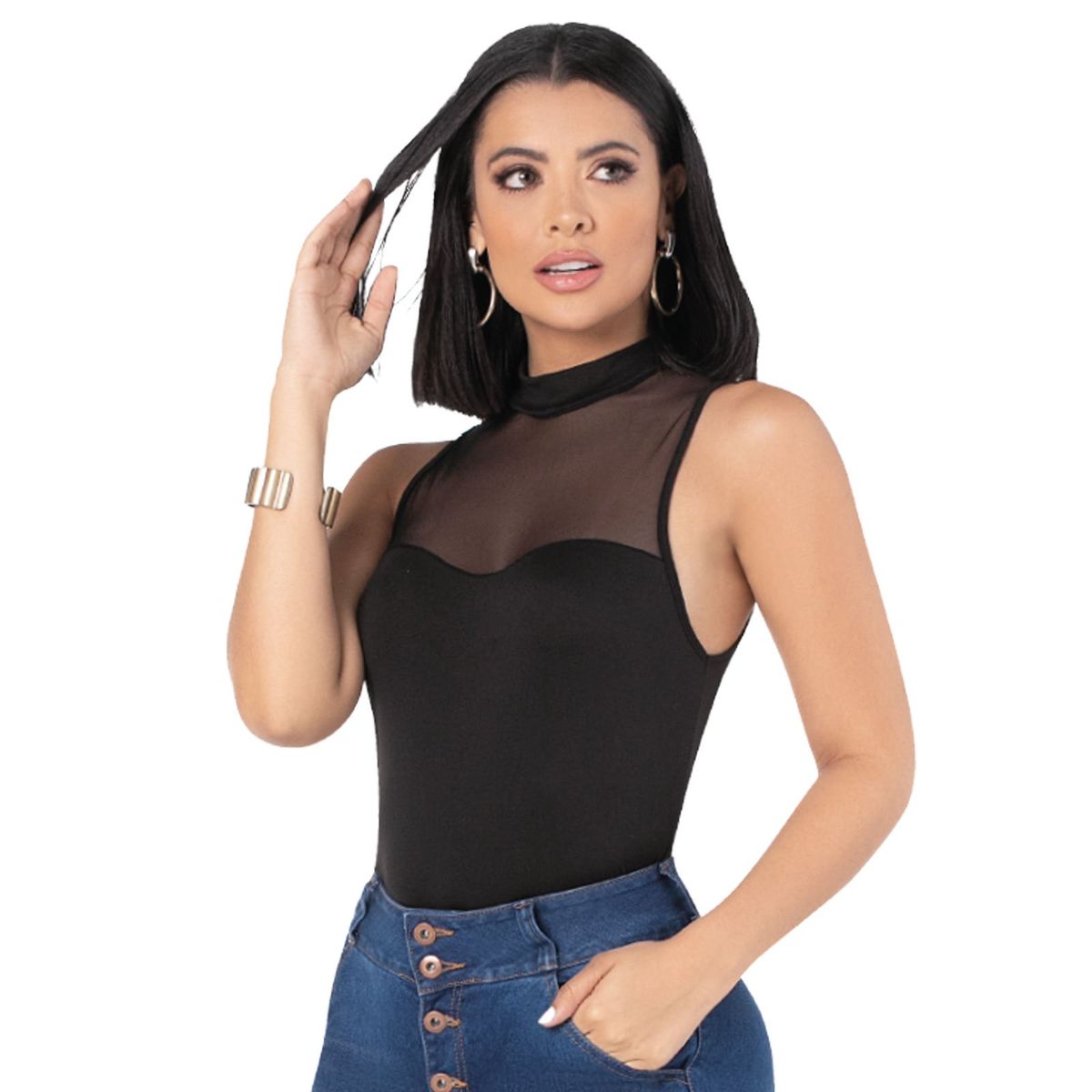 MARKETING PERSONAL - Camiseta Mujer Negro Mp 5951