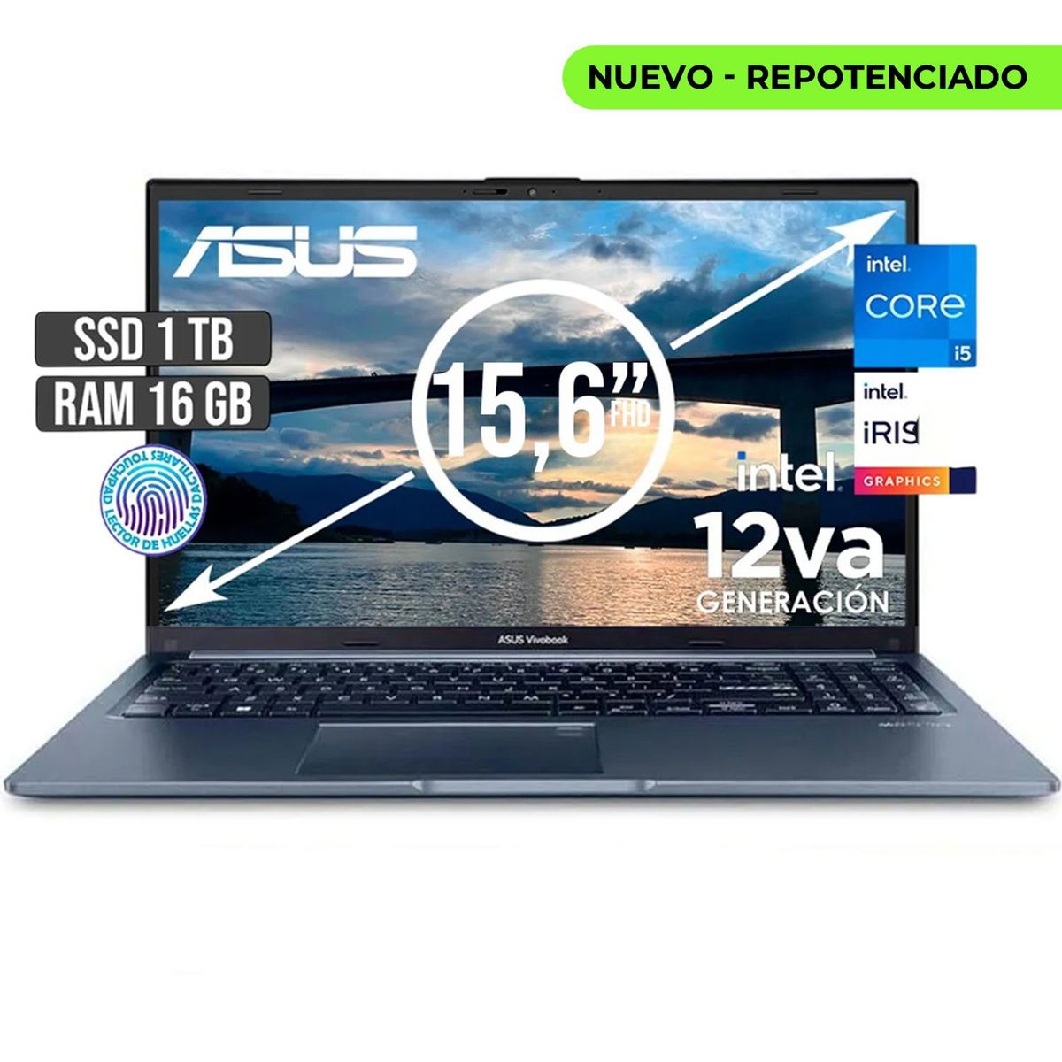 ASUS - Portátil Asus Intel Core i5 1TB SSD 16GB RAM 156 FHD X1502ZA-EJ2443